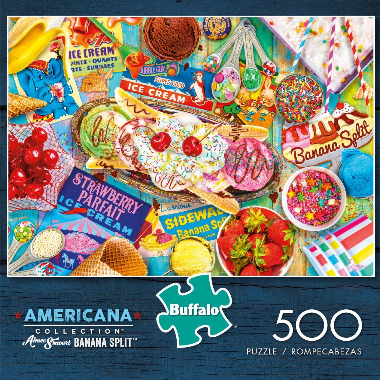 Buffalo Games - Americana Series - Banana Split - 500 Piece Jigsaw Puzzle