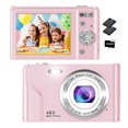 thumbnail image 2 of Cámara Digital 1080p Fhd Video Audio Webcam Principiante rosa, 2 of 5