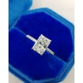 thumbnail image 3 of Cora Jewellery 2.5CT Hidden Halo Radiant Moissanite Engagement Ring For Women, 14K White Gold, 3 of 5
