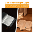 thumbnail image 7 of Book Light, Rechargeable Clear LED Flat Reading Light with 3 Colors & Timer, Plate Lamp Full Page Black, 7 of 7