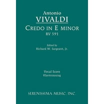 Credo in E minor, RV 591: Vocal Score, (Paperback)
