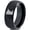 Black Dome Tungsten, variant on Tungsten Minnesota North Star State Band Ring 8mm Men Women Comfort Fit Black Beveled Edge Polished
