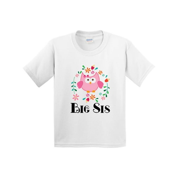 Inktastic Big Sis Girls Sister Announcement Youth T-Shirt