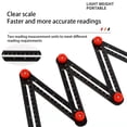 thumbnail image 2 of Eigraketly Localizador de regla de ángulo plegable para azulejo de piso profesional, reglas de localización portátiles multifuncionales para Medidores de medidas dimensionales 6 veces, 2 of 6