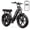R7-Black, variant on TST Electric Bike for Women, 20"x4" Fat Tire, 750W Motor 48V/15AH Tested to UL 2849 Standard by SGS, Dual Hydraulic Disc Brakes, Full Suspension