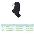 thumbnail image 3 of Qarigey Pantalones largos informales, pantalones gruesos a la moda, ropa deportiva para correr, ropa elástica para hombre, pantalones de chándal con Prendas para la parte inferior del cuerpo Negro/M Qarigey AP012588-03, 3 of 6