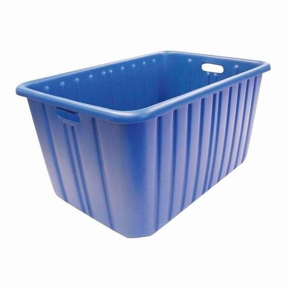 New England Plastics Nesting Tote, 28.5 in L, 19 in W, Blue H-2819-15R BLUE