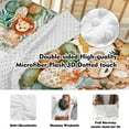 thumbnail image 5 of Custom Bedding Set,Personalized Name Baby Bedding Set,Lion Giraffe Theme Bedding 5 Pcs-Blanket Fitted Sheet Changing Pad Cover Wall Art,Ideal Nursery Decor Gift for Baby Girls Boys, 5 of 8