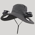 thumbnail image 2 of Kcolen Mens Sun Hats With Uv Protection Outdoor Wide Brim Sun Hat Hat with Integrated Fans for Year-Round Leisure and Comfort, 2 of 4
