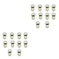 thumbnail image 1 of Riwesomey Gancho de 100 uds, ganchos de agujero geométrico semicircular, anillo colgante moderno Simple, colgadores de suministros para el Oro 763 Semicírculo 2piezas, 1 of 6