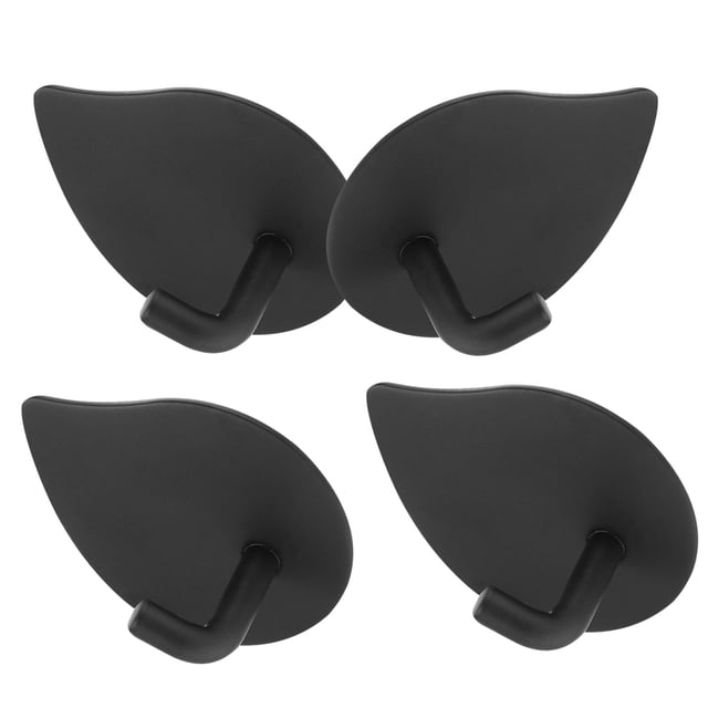 unbranded 4Ud De Pared Negros En Inoxidable Para Colgar Toallas Y Utensilios