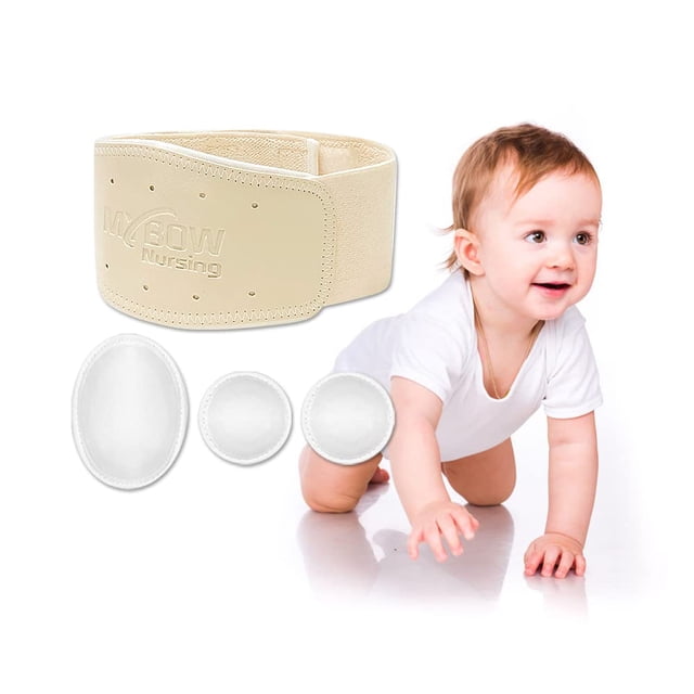 Cinturón de hernia umbilical Mybow para ombligo para bebé, color beige