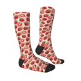 thumbnail image 3 of Haiem Cute Strawberry Socks, Funny Novelty Crazy Design Cotton Socks Sports Socks Knee High Socks For Men, Women,1Pairs - Gift For Working Friends, 3 of 8