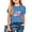 Blue, variant on Eltusu Girls Cotton T-shirts, Short Sleeve Pullover Comfort Crewneck Graphic Tee Pink Size 5-6 T