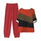 thumbnail image 4 of Puntoco Conjunto de traje de dos piezas con cuello redondo y manga corta estampado de verano para mujer Puntoco Puntoco-2421, 4 of 7