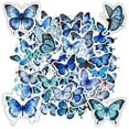 thumbnail image 5 of 35pcs Elegant Butterfly Stickers Nature Blue Stickers Kids Stickers for Laptops Phones Suitcases, 5 of 9