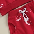 thumbnail image 6 of WOLLED Baby Infant Christmas Sweatshirt Outfits for Boys Girls 2PCS Spring Long Sleeve Sweatsuit Set Casual Crewneck Sweatshirt Tops & Waisted Pants Outfits 0M-3T, 6 of 9