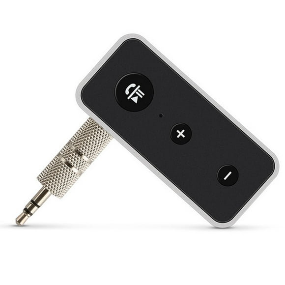 Kit Voiture Mains Libres avec Microphone, Sortie Stéréo 3,5 Mm (Bluetooth 5.0) pour la Musique, Système Hi-fi à la Maison, Haut-Parleur, Casque