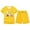 Yellow, variant on CAIXIA Girls 2 Piece Outfits Size 14-16 Easter Holiday Printed Short Sleeve Top and Shorts Pajama Set for Kids Girls and Boys Outfit,9-10 Years