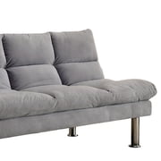 Gray Futon Sofa With Contemporary Style