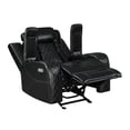 thumbnail image 4 of New Classic Furniture Orion Leather Power Glider Recliner in Black, 4 of 6