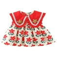 thumbnail image 1 of Robe de Bébé Fille Imprimé Floral Col Rabattu Robe Sans Manches, 1 of 9