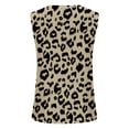 thumbnail image 5 of Summer Saving Wycnly Tank Top for Women Leopard Print Round Neck Sleeveless T Shirts Plus Size Casual Summer Racerback Vest Blouse Khaki XXL Up to 65% off, 5 of 5
