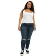 thumbnail image 2 of A3 Denim Women's Plus Destructed Skinny Jeans, Sizes 16-26, 2 of 5