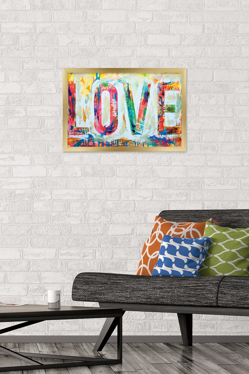 Ivan Guaderrama - Love 1 Wall Poster, 14.725" x 22.375", Framed