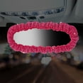 thumbnail image 5 of YUVA Diamond Car Mirror Cover, Elastic, White/Hot Pink/Black/Red, Bling Rhinestones, Decorative & Protective, Universal Fit for Rear View Mirrors, 5 of 7