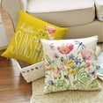 thumbnail image 4 of Spring Outdoor Throw Pillow Covers 16x16 Set of 4 Garden Flowers Farmhouse Patio Decorative Cushion Covers Home Decor Couch for Sofa Bedroom Livingroom, 4 of 5