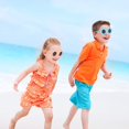 thumbnail image 3 of 6 pares de gafas de sol para niños con forma de flor redonda de cristal decorativo, 3 of 5