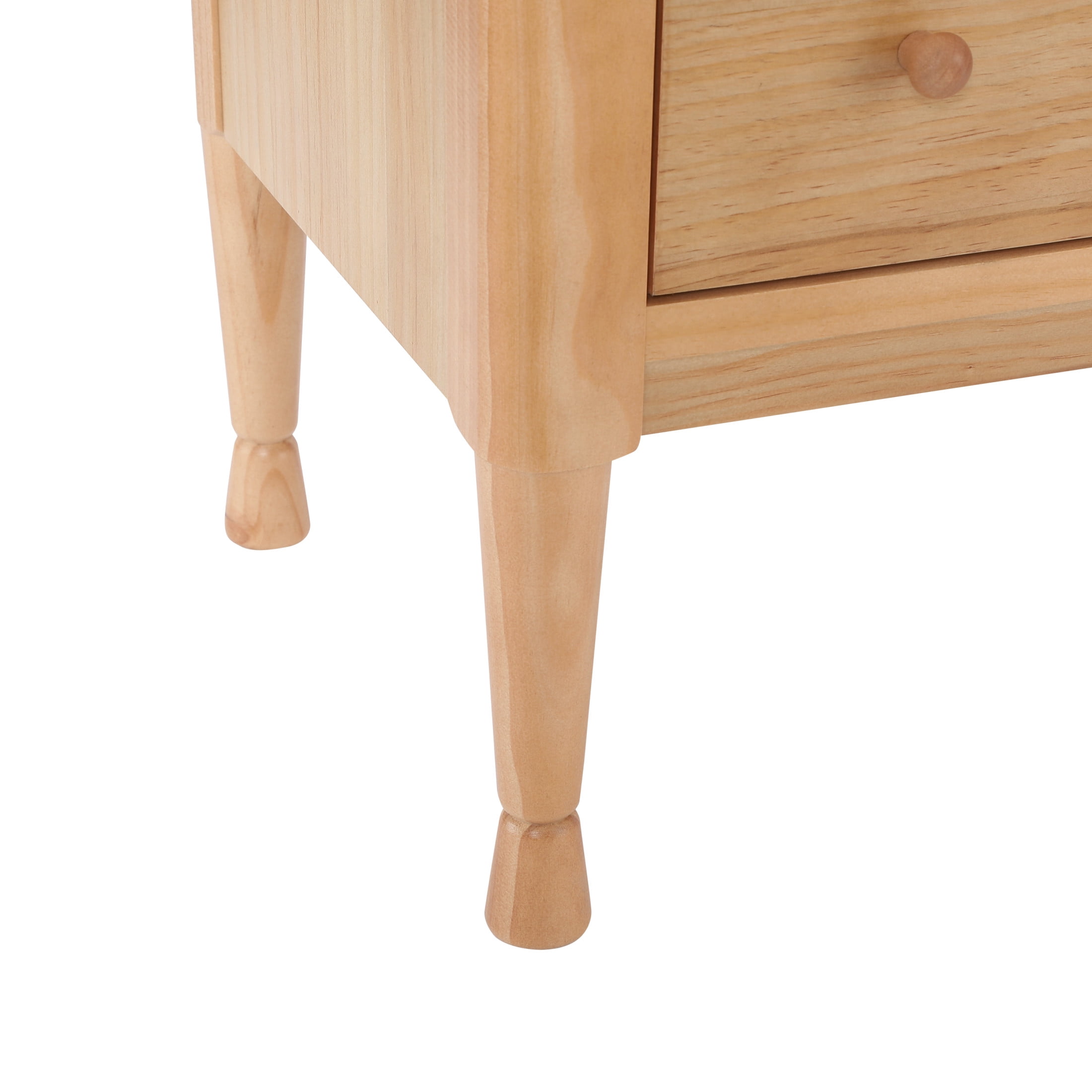 Christopher Knight Home 23.6"W Modern Nightstand with 2 Drawers, Bedside Table with Storage, Natural