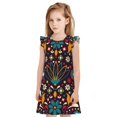 thumbnail image 1 of Balery Colorful Mexican2 Camisón de princesa para niñas, pijama de algodón con mangas abullonadas, suave y bonito.-XX-Large, 1 of 6
