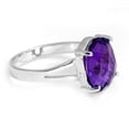 thumbnail image 2 of 925 Sterling Silver Amethyst Gemstone Oval Shape Women Ring Christmas Gift , Engagement ,Ring, 2 of 5