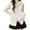 White, variant on Royisotas Womens Sweaters Cardigan Zipper Coat Knitted Winter Solid Color White Long Sleeve Loose Tops for Women