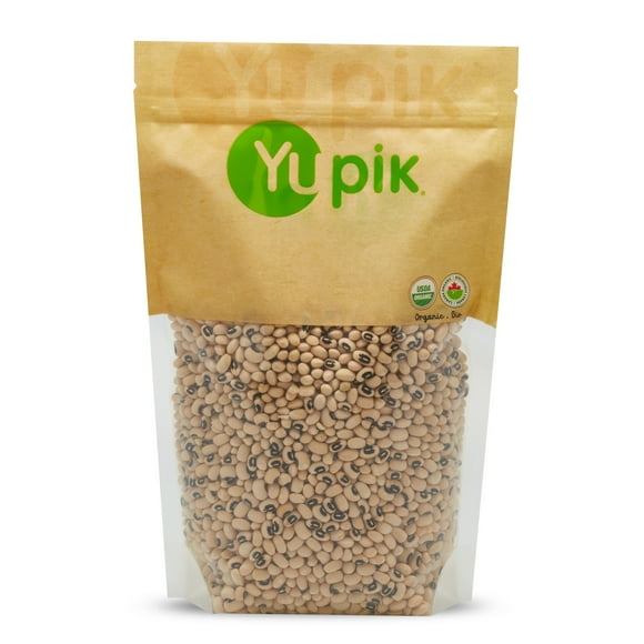 Yupik Organic Black Eyed Beans, 1 Kg, 1 Kilogram