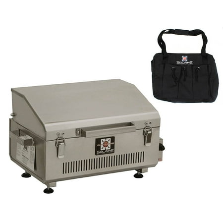 Solaire Anywhere Portable Infrared Propane Gas Grill, Stainless Steel With Free Carrying