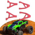 thumbnail image 2 of RC Car Rear Upper Rear Lower Aluminum Swing Arm Set Rear Suspension Arm Set for Traxxas 1/16 Slash Red, 2 of 5