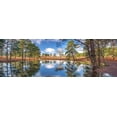 thumbnail image 2 of Frank, Assaf 24x11 White Modern Wood Framed Museum Art Print Titled - Canal through forest, 2 of 4