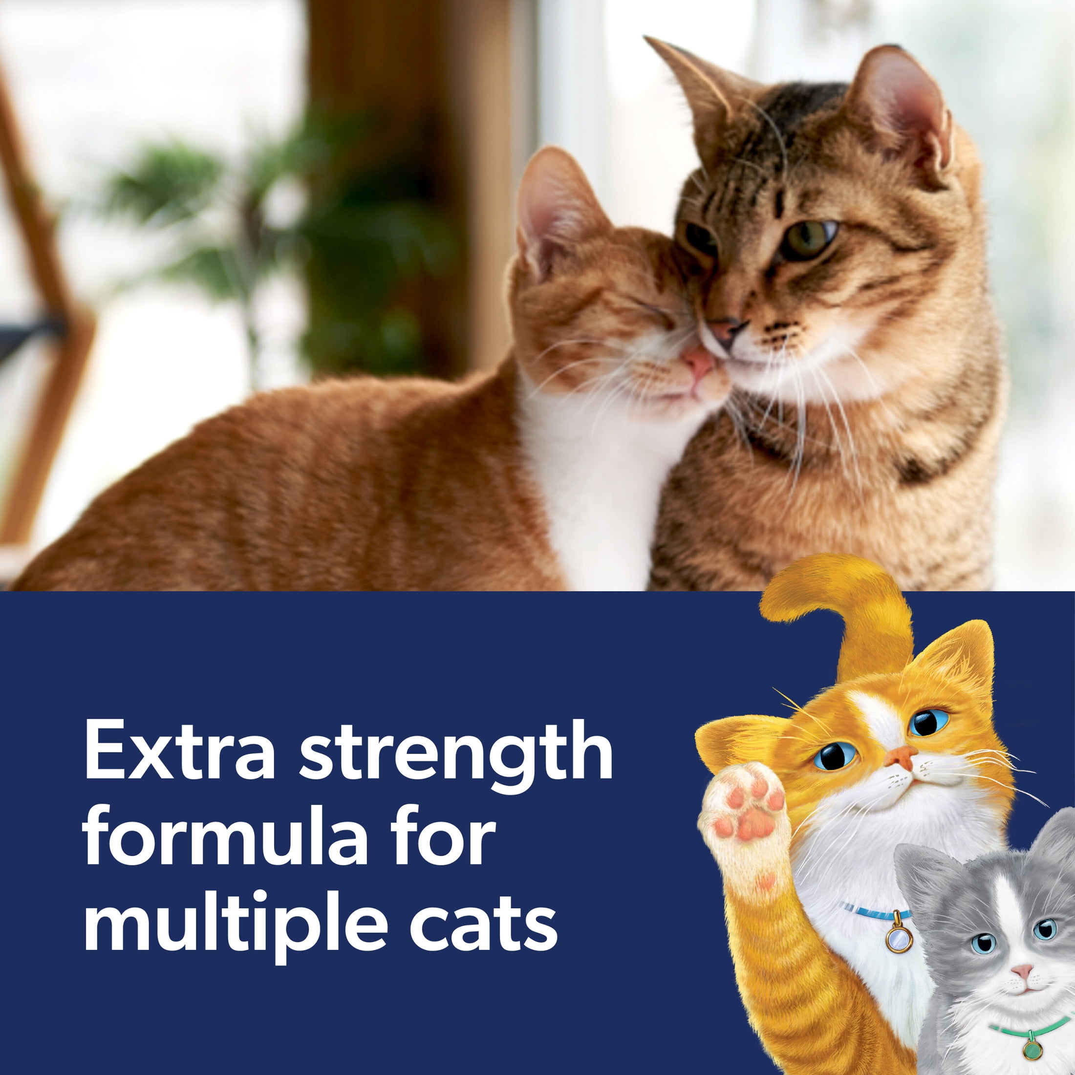 Fresh Step Clean Paws Multi-Cat Scented Clumping Litter with the Power of Febreze, 22.5 lbs