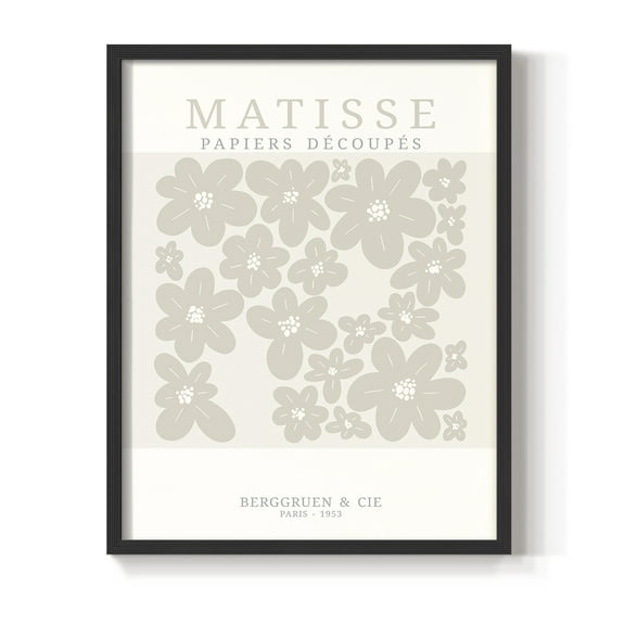 Matisse CDXVIII in Black Solid Wood Framed Print No Nail Hanging
