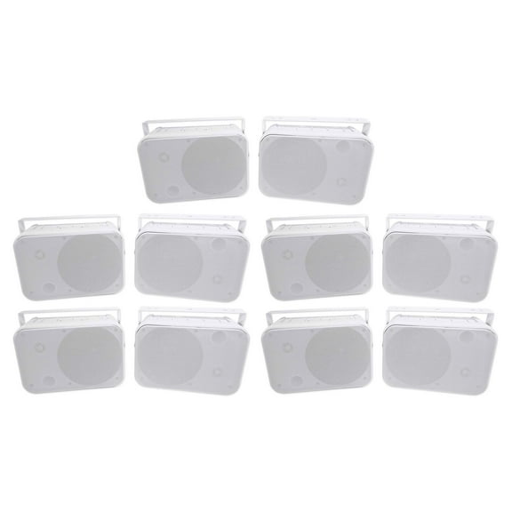 (10) Rockville HP65S-8 6.5" Outdoor/Indoor Home Theater Speakers Swivel Brackets