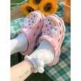 thumbnail image 2 of Zuecos bonitos de Hello Kitty Kuromi, sandalias de moda Kawaii de verano Y2K, zapatos planos de Anime Sanrio, zapatilla, regalo de cumpleaños para niñas 2023, 2 of 6