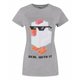 thumbnail image 1 of Crossy Road Womens/Ladies Official Deal With It T-Shirt (Gris claro), 1 of 2