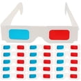 thumbnail image 1 of 60 gafas de película 3D de papel, gafas 3D anaglifo, gafas 3D universales, 1 of 6