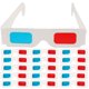 thumbnail image 1 of 60 gafas de película 3D de papel, gafas 3D anaglifo, gafas 3D universales, 1 of 5