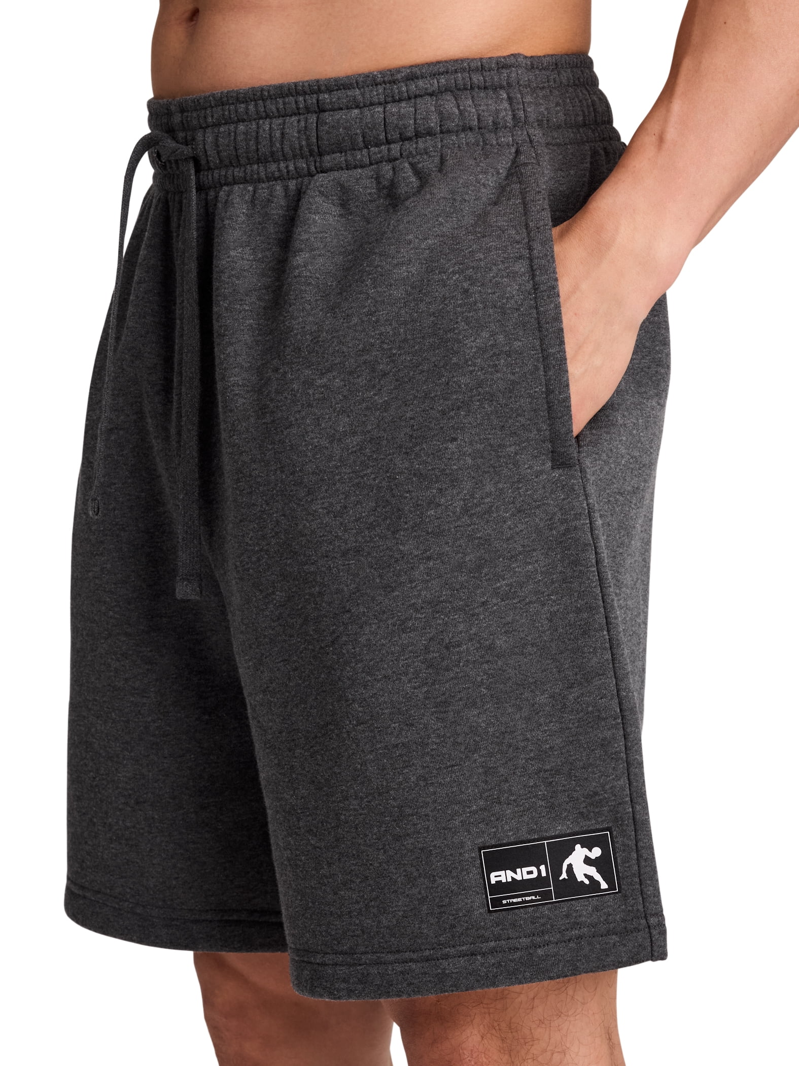 AND1 Men's and Big Men's Free Throw 8" Short, Sizes XS-5XL