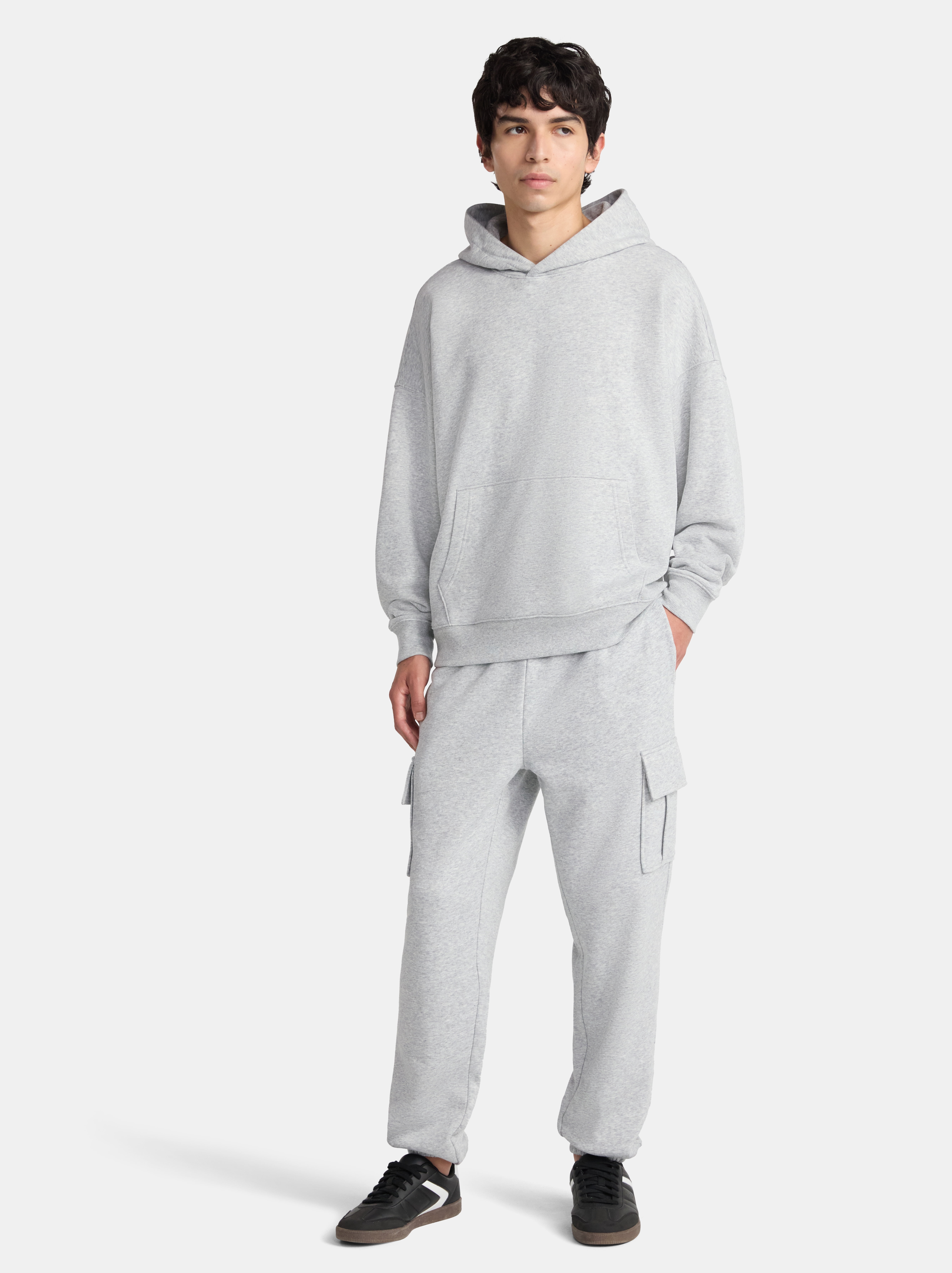 No Boundaries Fleece Cargo Jogger Pants, 30'' Inseam, Men's & Big Men's