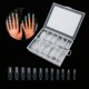 thumbnail image 5 of 120 piezas de cubierta completa transparente para uñas postizas, extensión de puntas, caja de uñas postizas 1#, 5 of 5